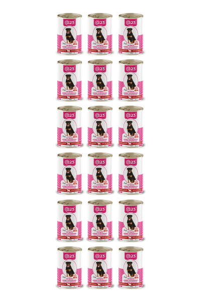 @23 Yetişkin Köpek Konservesi Kuzu Eti  Aromalı 415 g x 24 adet