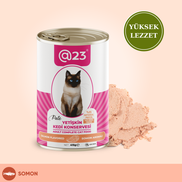 @23 Yetişkin Kedi Konservesi Somon Aromalı 415 g x 24 adet