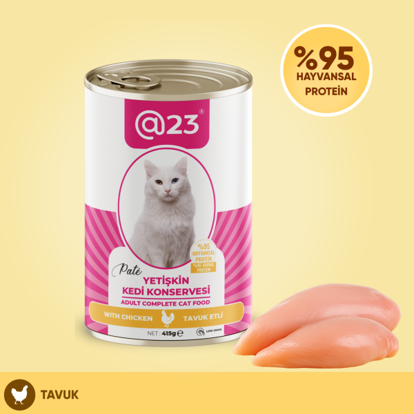 @23 Yetişkin Kedi Konservesi Tavuk Aromalı 415 g