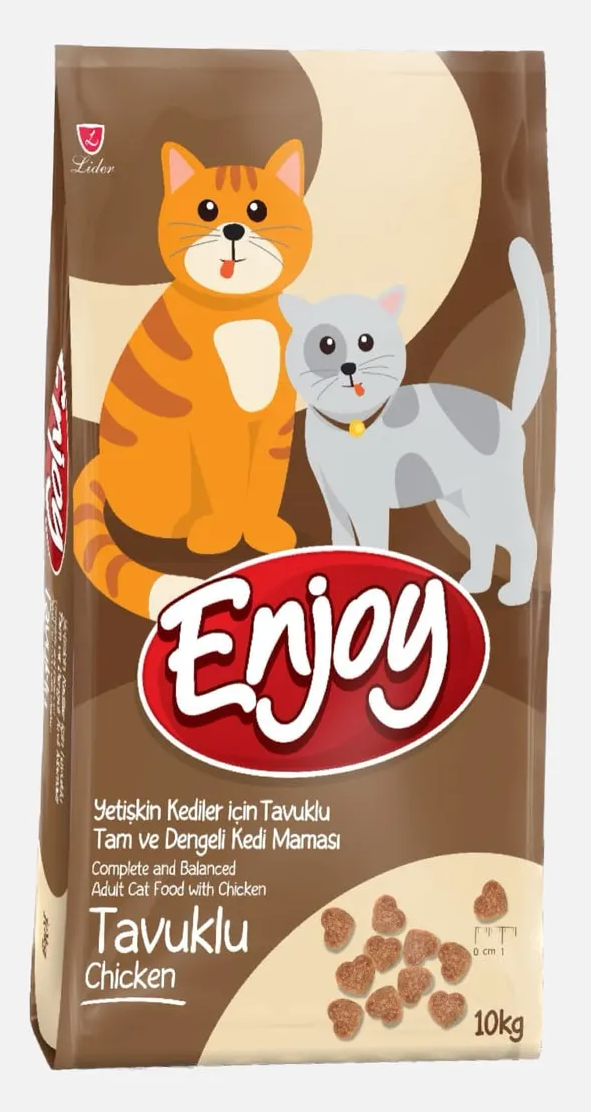 Enjoy Tavuklu Yetişkin Kedi Maması 10 Kg