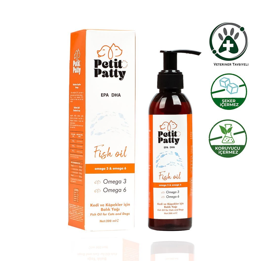Petit Patty Fish Oil Kedi Ve Köpekler Için Balık Yağı  200gr