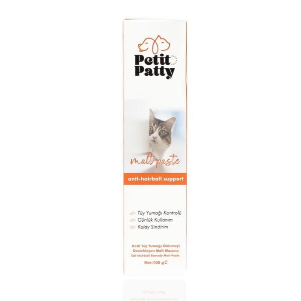 Petit Patty Malt Paste 100g (Kediler İçin Tüy Yumağı Önleyici Anti-Hairball Malt Macunu)