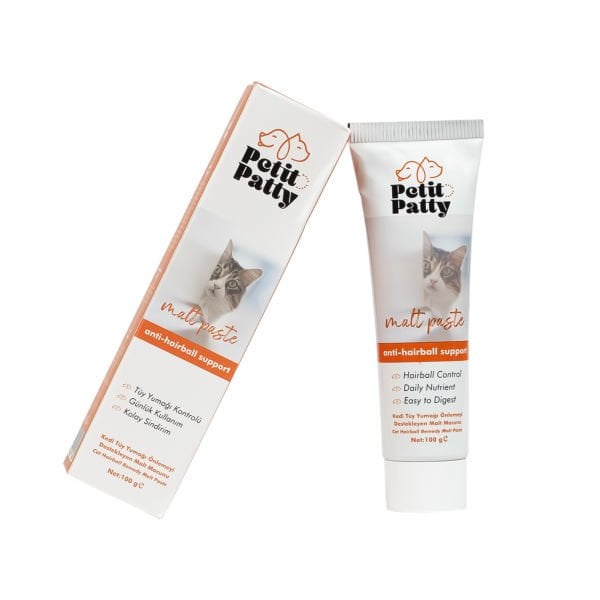 Petit Patty Malt Paste 100g (Kediler İçin Tüy Yumağı Önleyici Anti-Hairball Malt Macunu)