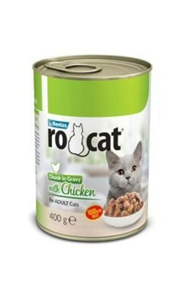 Ro-Cat Tavuklu Yetişkin Parça Etli Kedi Konservesi 400 Gr