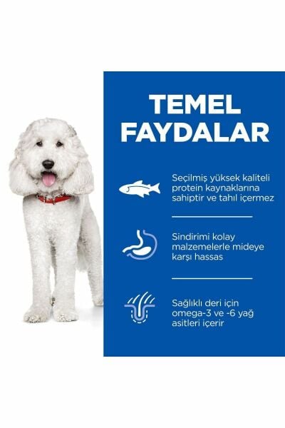 SCIENCE PLAN Hipoalerjenik Somonlu Orta Irk Yetişkin Köpek Maması 12 Kg
