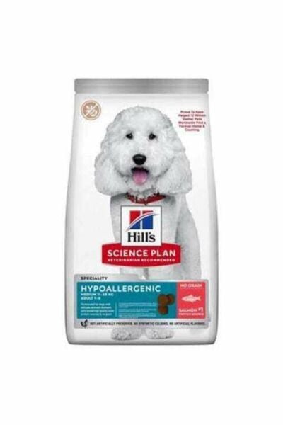 SCIENCE PLAN Hipoalerjenik Somonlu Orta Irk Yetişkin Köpek Maması 12 Kg
