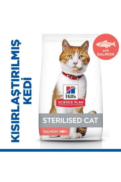 Hill’s Scıence Plan Sterilised Somon Balıklı Kısırlaştırılmış Kedi Maması 3 Kg