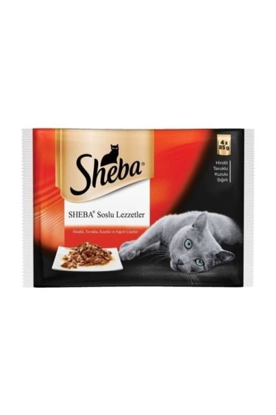 Sheba Multipack Etli Kedi Konservesi 4X85 Gr