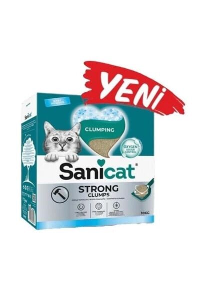Strong Clumps Ekstra Güçlü Ince Taneli Kedi Kumu 10 Kg