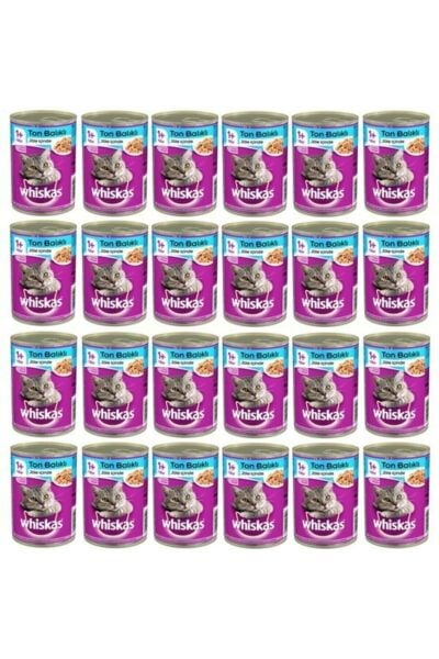 24 Adet Ton Balıklı Kedi Konserve Yaş Maması 400 Gr