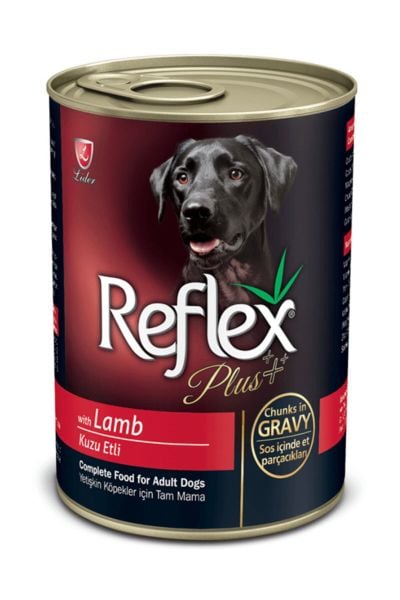 Reflex Plus Kuzu Etli Köpek Yaş Mama 415G