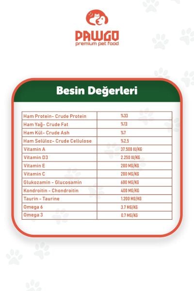 Pawgo Salmon Supreme 2 Kg | Kısırlaştırılmış | Hypoallergenic | Somonlu | Kedi Maması