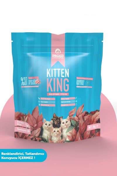 Pawgo Kitten King 2 Kg | Hypoallergenic | Tavuk Etli | Yavru Kedi Maması