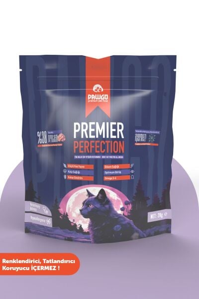 Pawgo Premier Perfection 2 Kg | Tavuk Etli | Hypoallergenic | Kedi Maması