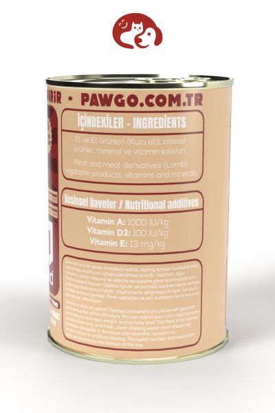 Pawgo Pupy Regal | Kuzulu | 400g X 24 | Yavru-mini Irk | Parça Etli | Köpek Yaş Mama
