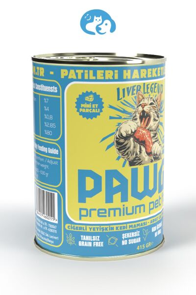 Pawgo Liver Legend | Ciğerli | 400g X 24 | Parça Etli | Kedi Yaş Mama |