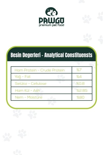 Pawgo Beef Prestige | Sığır Etli | 400g X 12 | Parça Etli | Köpek Yaş Mama