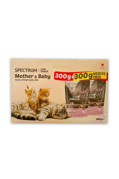 Spectrum Low Graın Mother And Bayb Kuzulu Pirinçli Kedi Maması 600Gr