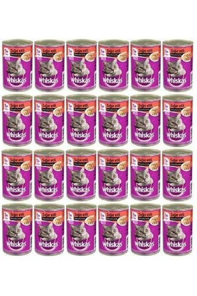 Whiskas Sığırlı Kedi Konserve Mama 24 X 400 G