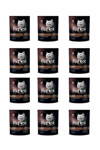 Reflex Plus Biftekli Yetişkin Kedi Pounch 100Gr