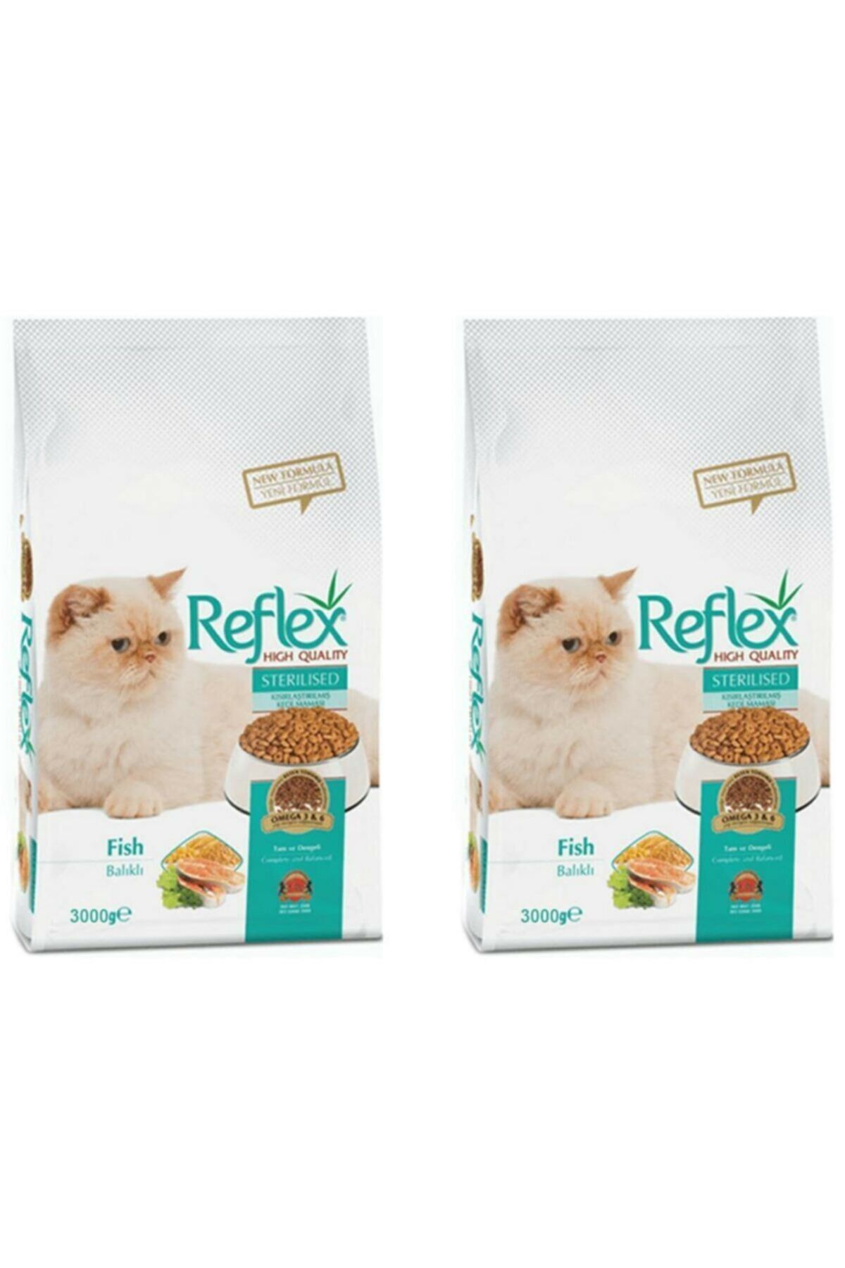 Reflex Balıklı Kısırlaştırılmış Kedi Maması 3 Kg X 2 Adet