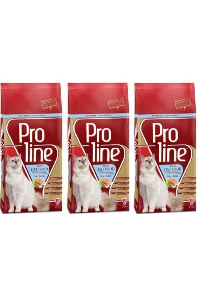 Prolıne Balıklı Yetişkin Kedi Maması 1,5 Kg 3 Adet