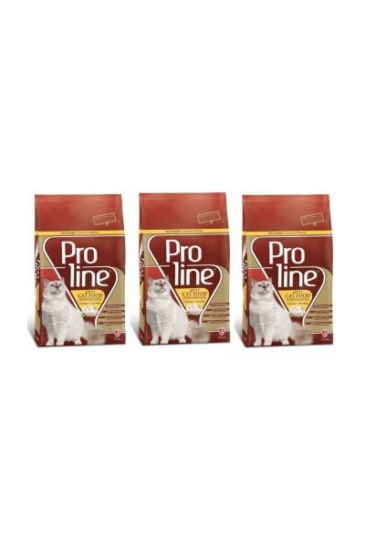 Proline  Tavuklu Yetişkin Kedi Maması 1,5 Kg 3'Lü Set