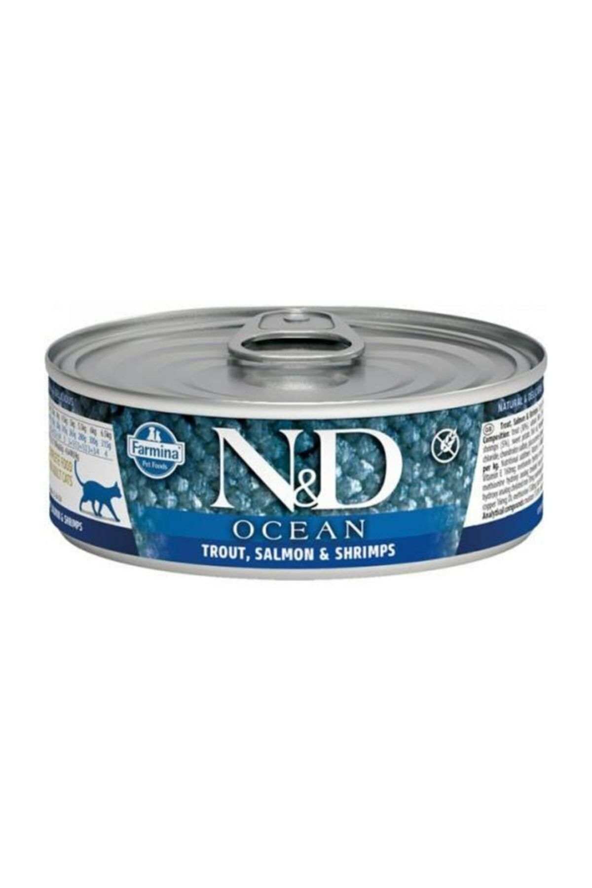 Ocean Alabalık & Somon & Karides Kedi Konservesi 80 Gr