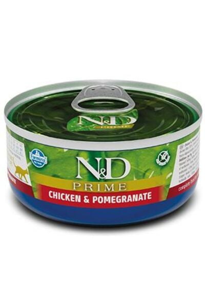 Nd Prime Tahılsız Tavuk Ve Narlı Yetişkin Kedi Konservesi 80 Gr