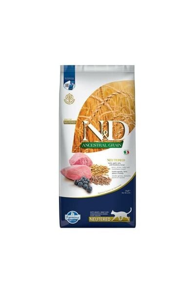 Nd Düşük Tahıllı Kuzu Etli Kısırlaştırılmış Kedi Maması 10 Kg
