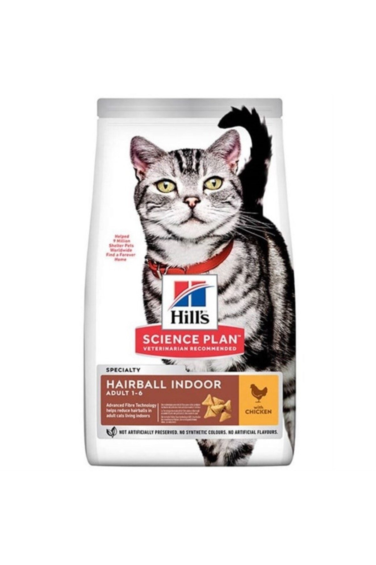 Hills Hairball Indoor Tavuklu Tüy Yumağı Önleyici Kedi Maması 1.5 Kg