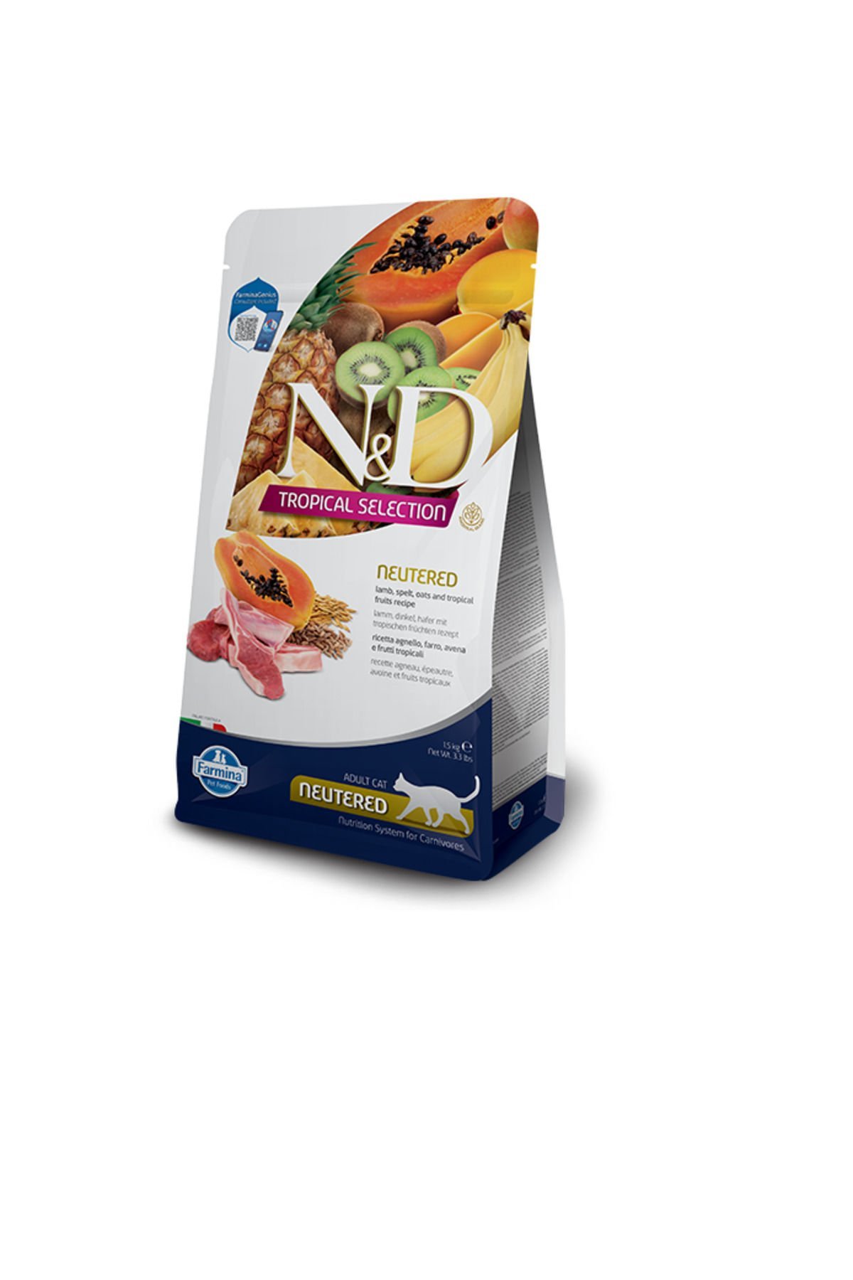 N&D Tropical Selection Kuzu Etli 10 Kg Kısırlaştırılmış Yetişkin Kedi Maması