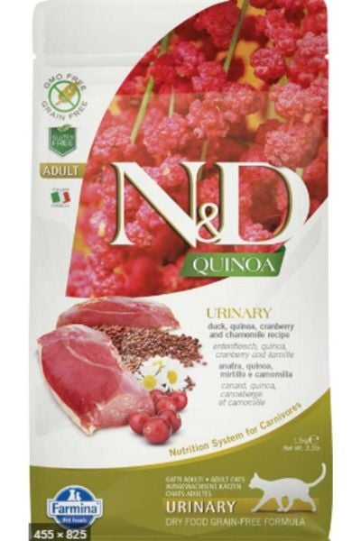 N&D Quinoa Skın Urinary Ördek Adult Cat 5 kg