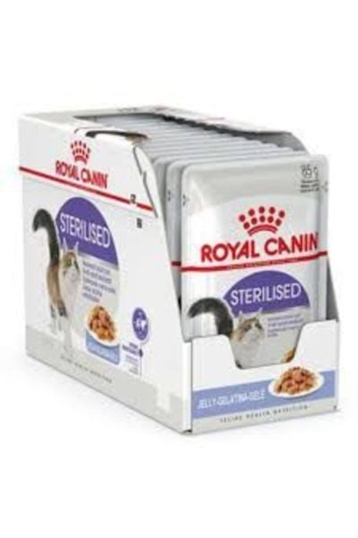 Royal Canin Sterilised Jelly Kısırlaştırılmış Yetişkin Kedi Yaş Maması 85 Gr*12