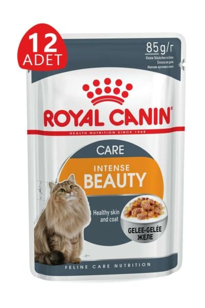 Royal Canin Gravy Intense Beauty Kedi Yaş Maması 85Grx12 Adet