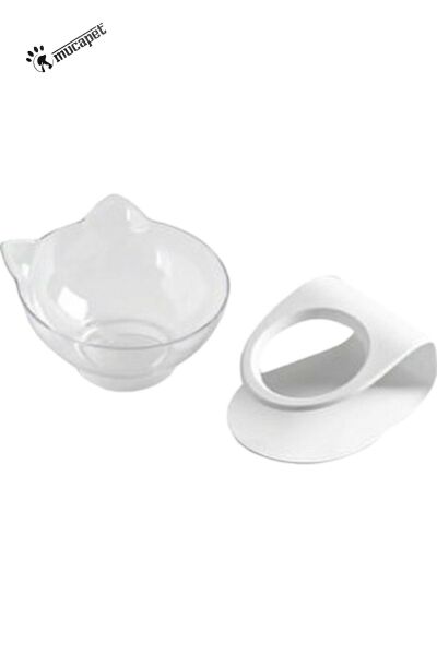Küppet Kedi Ve Köpek Mama Su Kabı Tekli Plastik (Şeffaf)