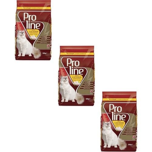 Pro Line Tavuklu Kedi Maması 500 Gr (3 Adet)