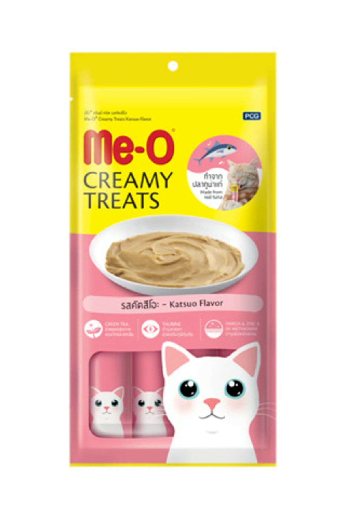 Meo Creamy Çizgili Orkinos Ve Ton Balıklı Kedi Ödülü 4X15 60 Gr