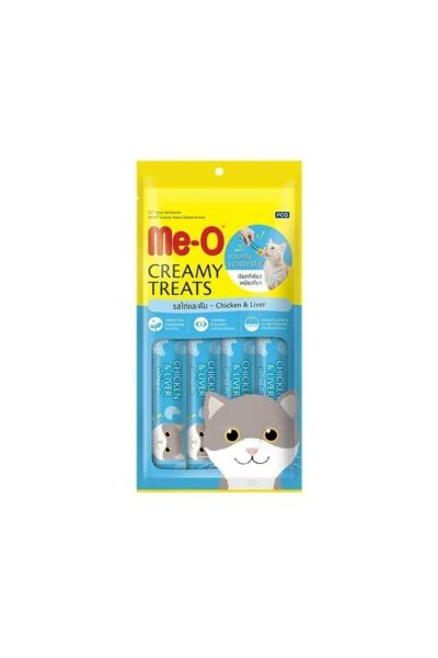 Meo Tahılsız Tavuk Ve Ciğerli Kremalı Kedi Ödülü 4 X 15 Gr