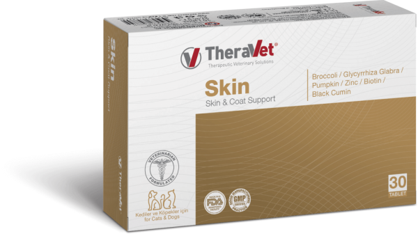 THERAVET Skin & Coat Support Deri ve Tüy sağlığı Destekleyici Vitamin Takviyesi