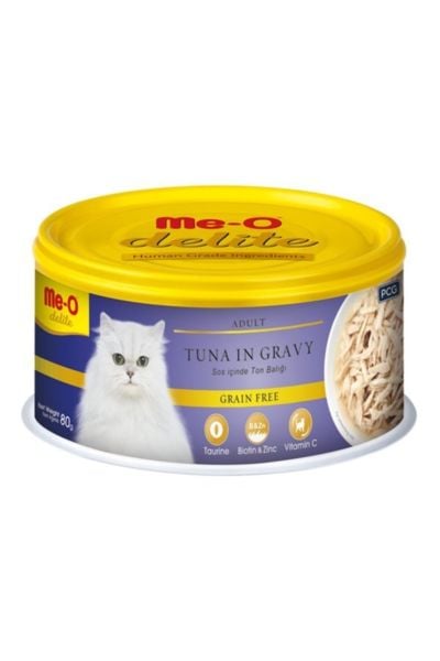 Meo Delite Tahılsız Sos Içinde Ton Balıklı Yetişkin Kedi Konservesi 80 Gr