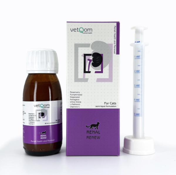 vetQom Kedi Renal Renew – Böbrek Sağlığı – 60 ml.