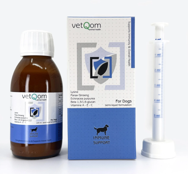 vetQom Köpek Immune Support – Bağışıklık Sistemi Desteği – 120 ml.