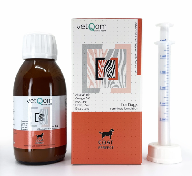 vetQom Köpek Coat Perfect – Deri ve Tüy Sağlığı – 120 ml.