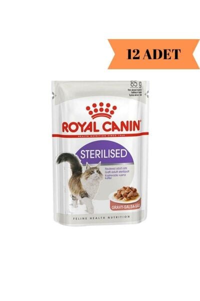 Gravy Sterilised Kısırlaştırılmış Yaş Kedi Maması 12 Adet 85 Gr