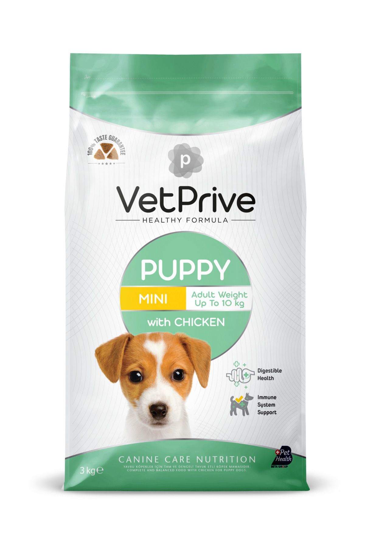 Vet Prive Mini Ve Küçük Irk Yavru Köpek Maması Tavuklu 3 Kg