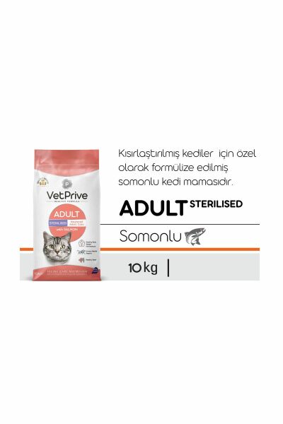 Vetprive Sterilised Balıklı Kısırlaştırılmış Kedi Maması 10 Kg