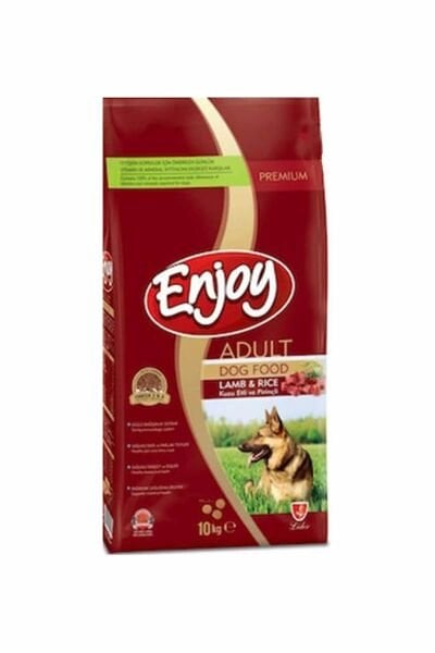 Enjoy Kuzulu Ve Pirinçli Yetişkin Köpek Maması 10 Kg