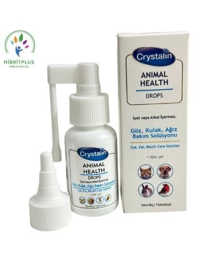 Crystalin Kedi ve Köpek İçin Göz, Kulak Ve Ağız Bakım Solüsyonu 50 Ml