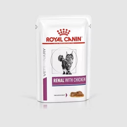 Royal Canin Renal Tavuklu Yaş Kedi Maması 12X85 Gr.